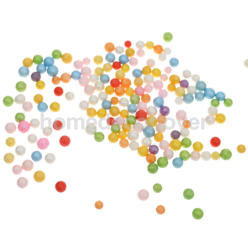 

10g/bag Colorful Modelling Craft Foam Balls Spheres 3-10mm Kids Craft Supplies Party Ornament Decoration
