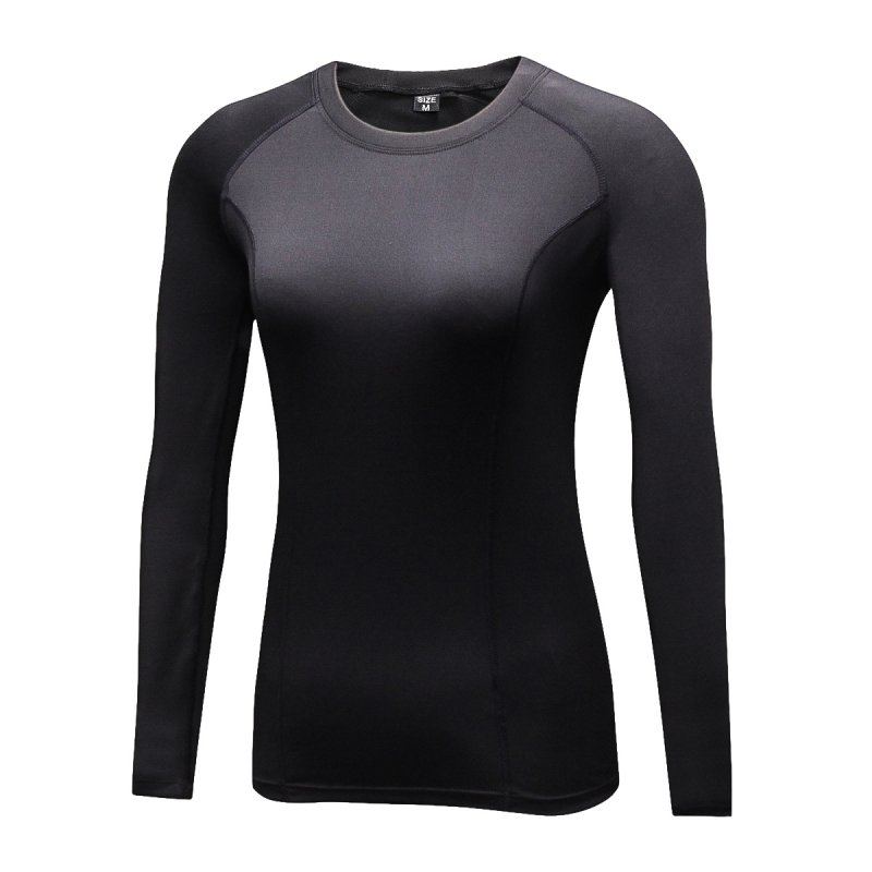 

Autumn Winter Brushed Quicking Drying Women Sports Shirts Gym Yoga Long Sleeve Fitness Running T-Shirt, Blue