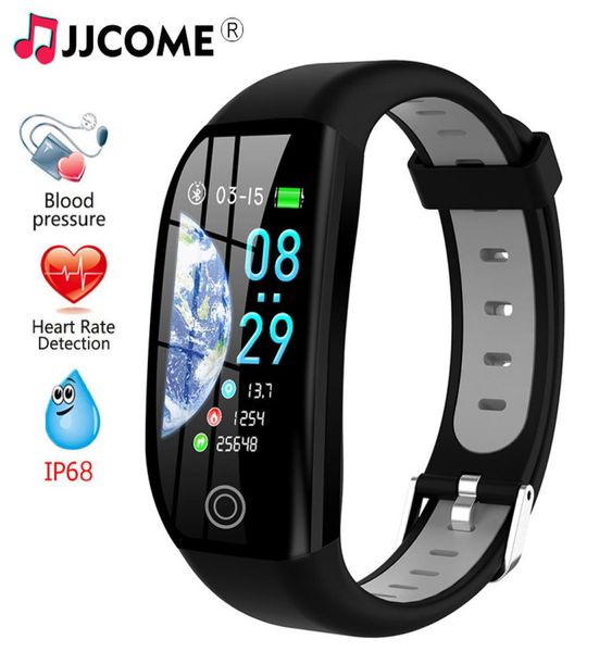 F21 Pulsera inteligente GPS Rastreador de actividad física 114quot Modo deportivo Reloj de presión arterial a prueba de agua Monitor de sueño Banda inteligente Hea8485168