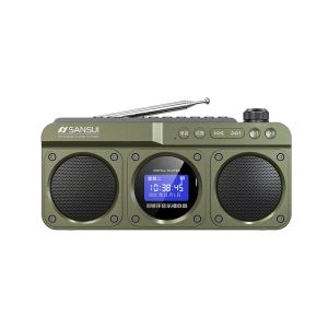 F28 Mini FM Radio for the Elderly Outdoor Wireless Bluetooth Speakers MP3 Walkman Hi-fi Sound Quality LED Clock Lyrics Display