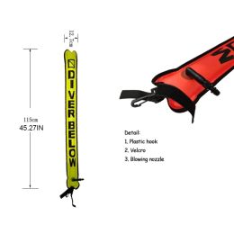 F2TC opblaasbare duikoppervlak signaal marker boei float oppervlakte marker boei veiligheid duiken duikoppervlak marker