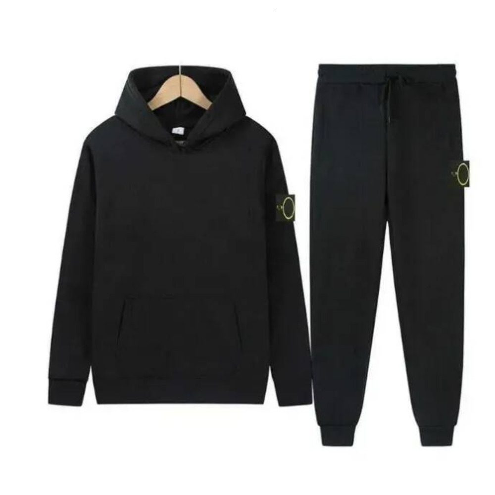 STONE JACKET Designer Mens Tracksuits Sweater Trousers Stone Isla Set Basketball Streetwear Sweatshirt Sport Suit Brand Letter Clothes Thick Topston