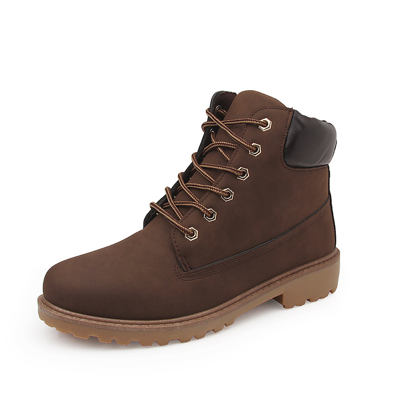 Free Shipping Designer Boots 2026 New Unisex High Top Combat Boots with Warm Fleece Lining, Retro Work Style Short Boots for Men Women, Available Si
