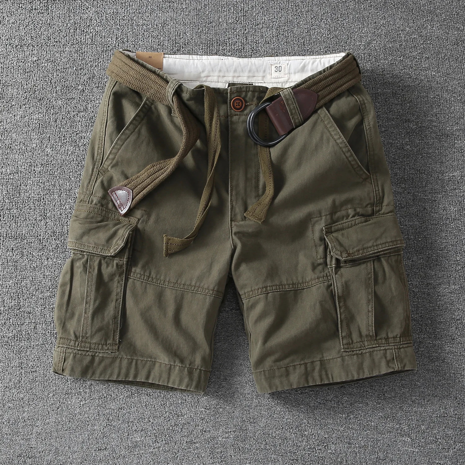 mens outdoor fashion leisure sports multipocket cargo shorts fans color cotton goods beach summer spring 260901