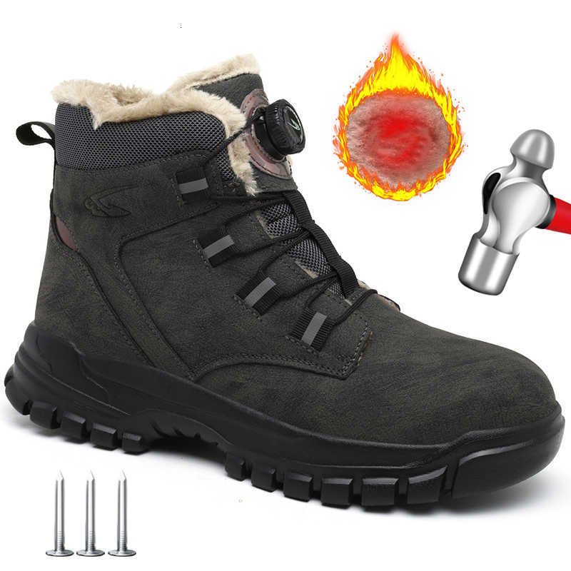 Size 47 48 Winter Work Safety Boots Men Women Waterproof Lightweight Security Steel Toe Work Shoes Protective Men Safety Shoes D260901