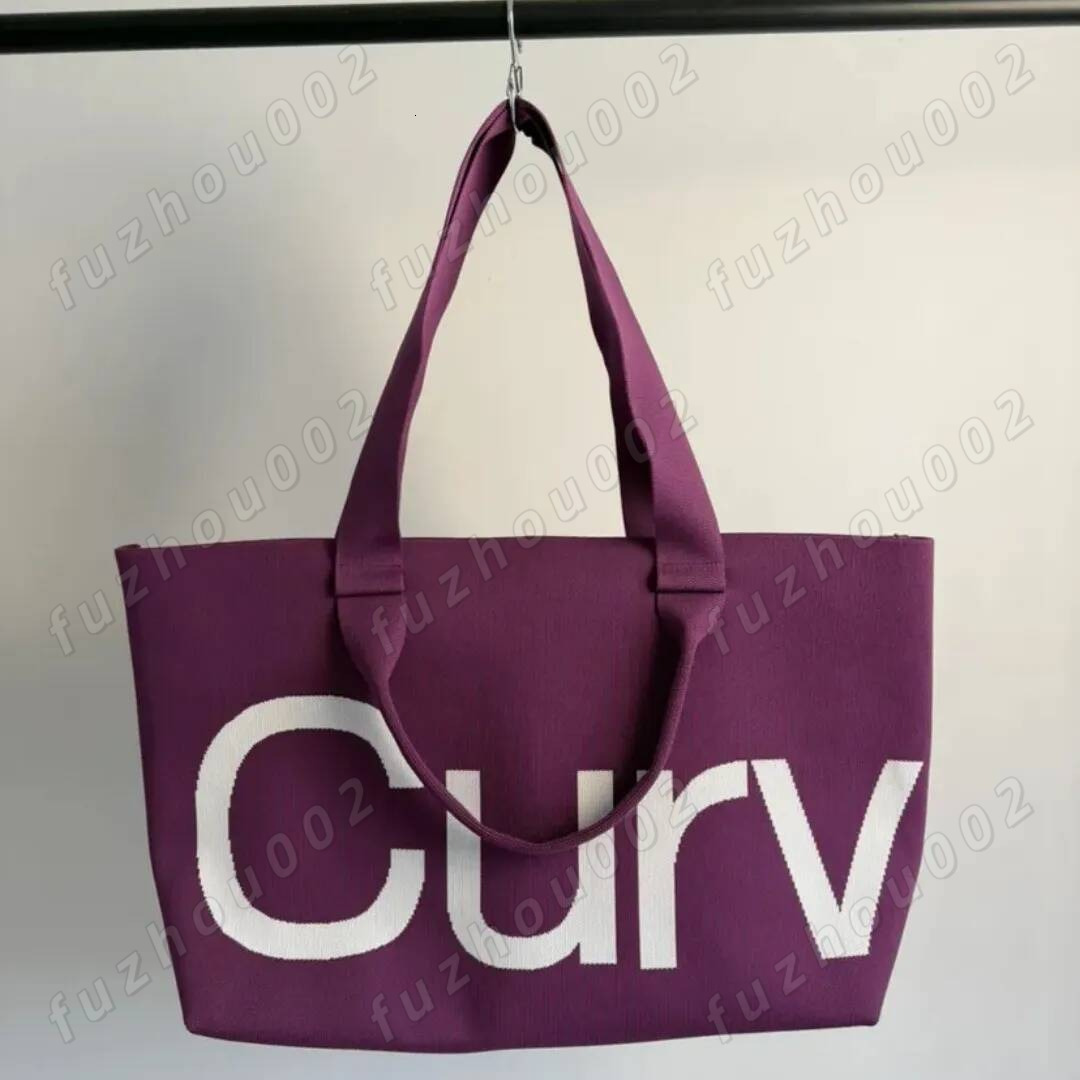 designer curve tote bag designer bags 2026 trends luxury beach bags womens curved letter canvas 60CM bolsa designer handbag yoga bag curves tote bag