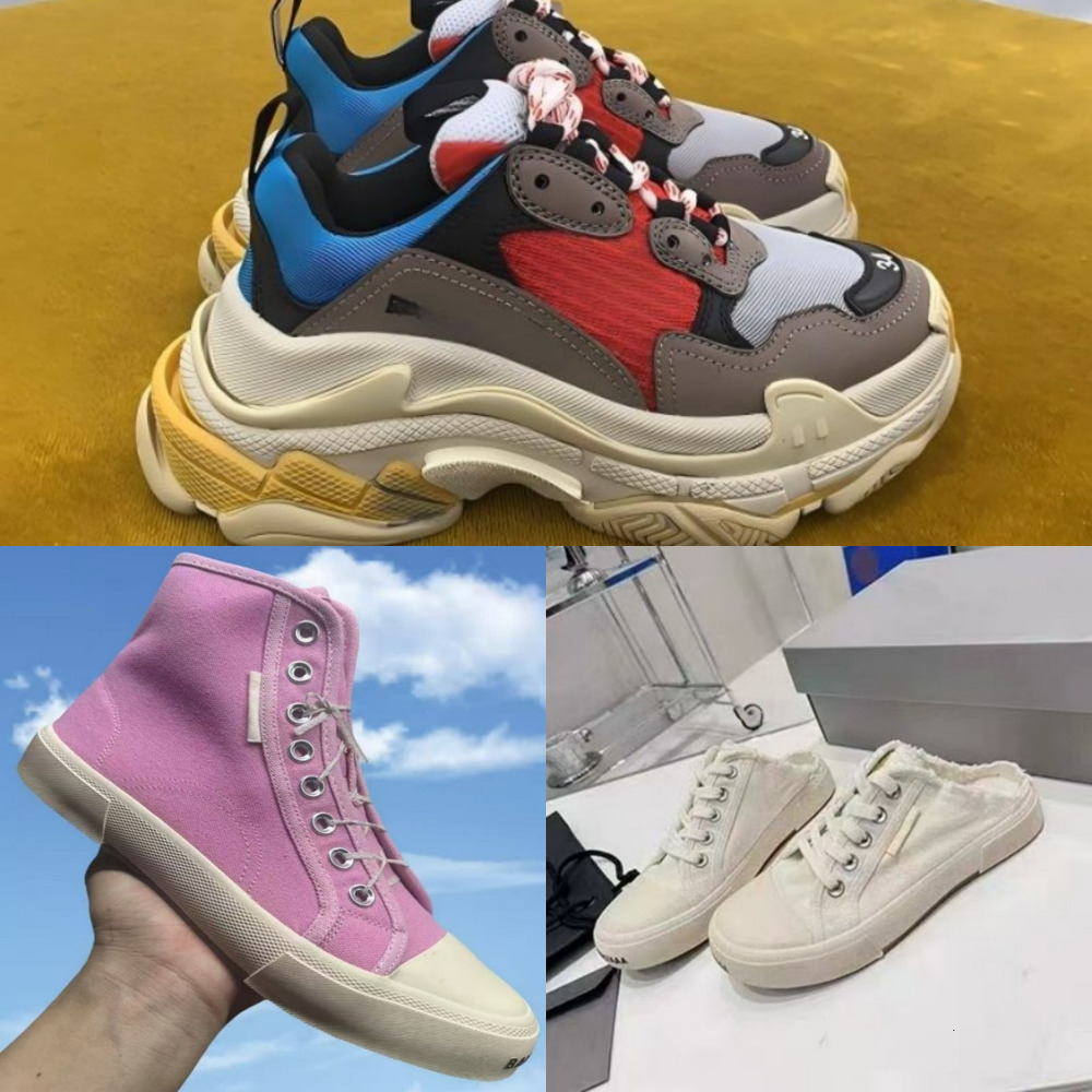 Designer Unisex Color Block Chunky Sneakers Multi Layer Thick Platform Sole Lace Up Retro Sports Shoes Non Slip Casual Street Walking Footwear Fo