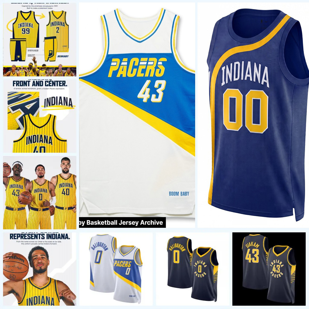 Tyrese Haliburton Indianas Pacer 2026 Maillot de basket-ball classique or T.J. McConnell Ivica Zubac Pascal Siakam Johnny Furphy Braden Smith Jar