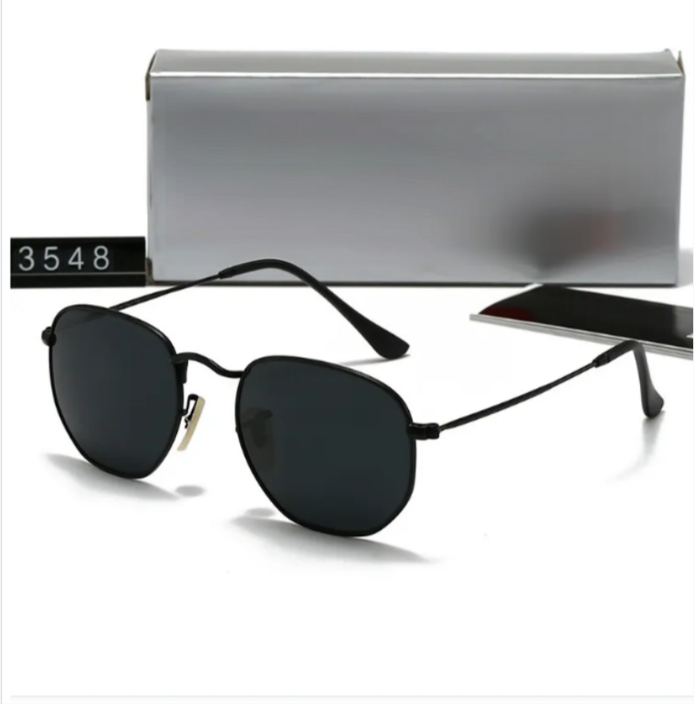 Luxury designer sunglasses Hexagon Shape Metal Sunglasses Unisex Retro Solid Color Lens Eyeglasses Outdoor Driving Beach Travel Daily Wear Sun Shade