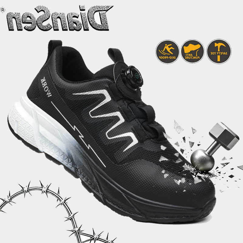 Mens Steel Toe Work Shoes Anti-Puncture Casual Safety Footwear Mens Hiking Boots Sport Work Sneakers Construction Security Boots D260901