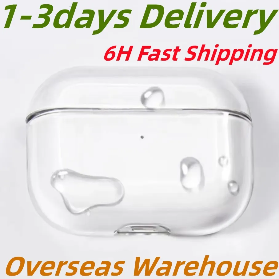 USA Stock For AirPods pro 3 2 Airpod 4 Earphone Accessories Solid TPU Silicone Headphone Cute Protective Wireless Charging Box Case