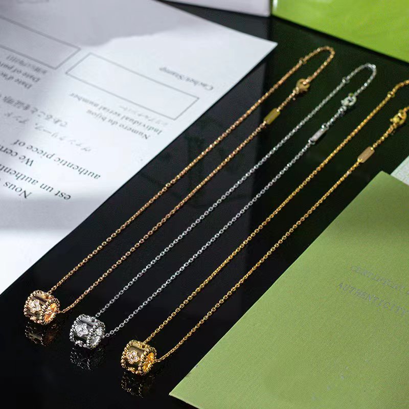 Collier trèfle de marque pour femmes, pendentif kaléidoscope artisanal de styliste, bijoux de luxe de haute qualité