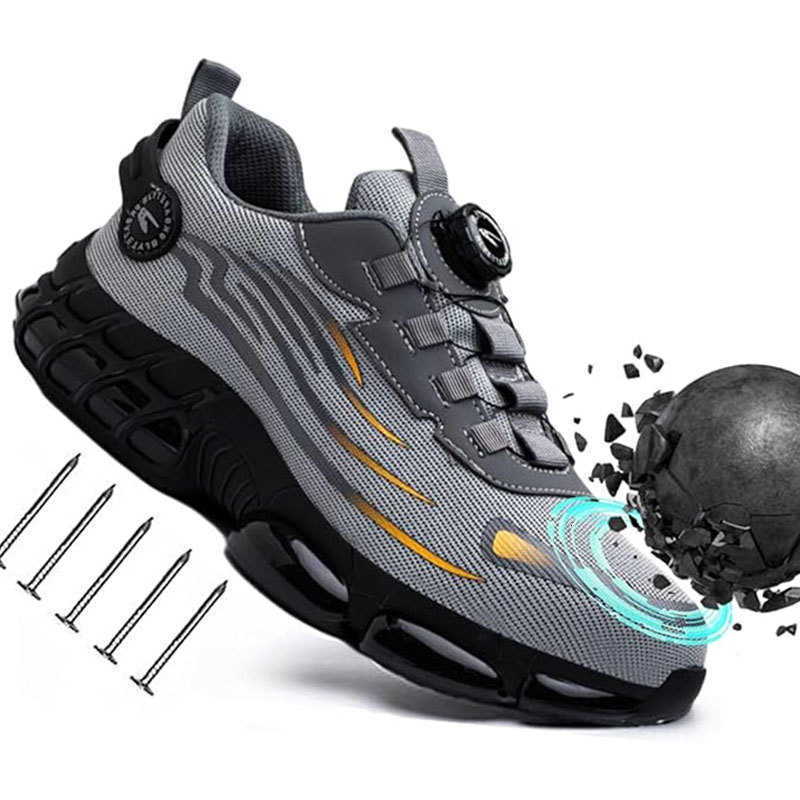 New Work Safety Shoes Steel Toe Sneakers 36-48 Size Waterproof Lightweight Breathable Antiskid Boots for Men And Women D260901