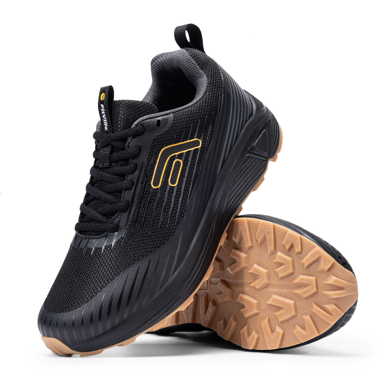 Running Trail FitVille Shoes Men's Sneakers Wide Design Non-Slip Lightweight for Swollen Feet Arch Support Pain Relief D260901