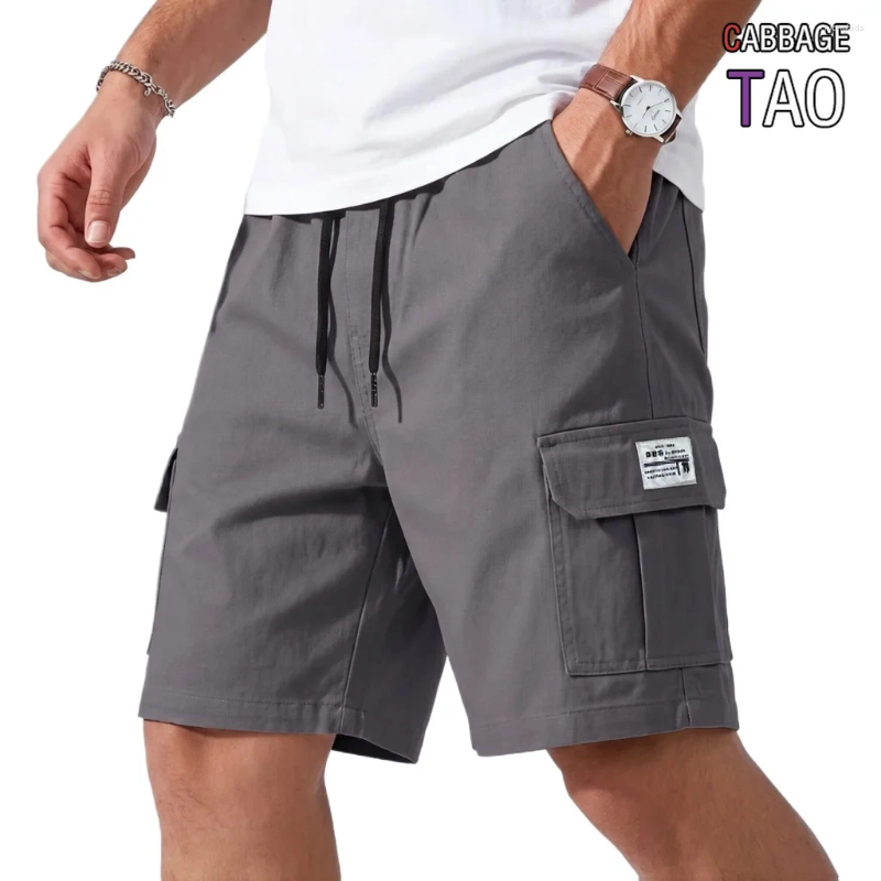 Men' s Shorts Mens Summer Casual Knee Length Multi Pocke