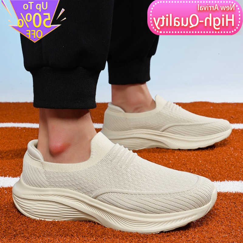 2026 Summer New Breathable Mens Casual Shoes Simple Solid Color Wrapped Sports Shoes Fit and Support Versatile Walking Shoes D260901