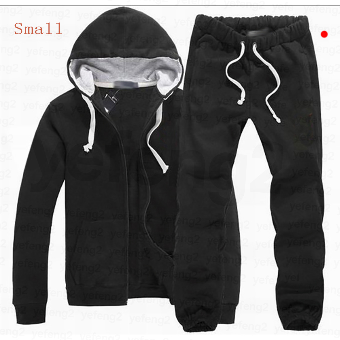 Mens designer tracksuit small pony Full Zip Tracksuit Preppy Style Streetwear Daily Outfit Autumn Spring
