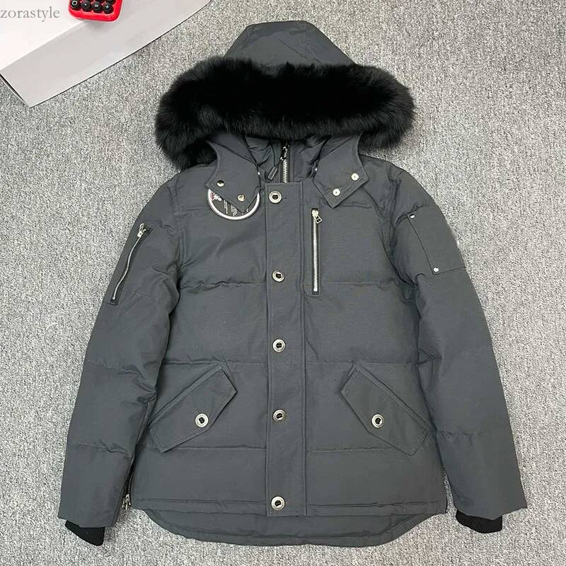 Mooselys Knuckles Down Jacket Mens Fur Collar Winter Waterproof White Duck Coat Cloak Doudoune Men And Casual Knuckle R250919 ab5