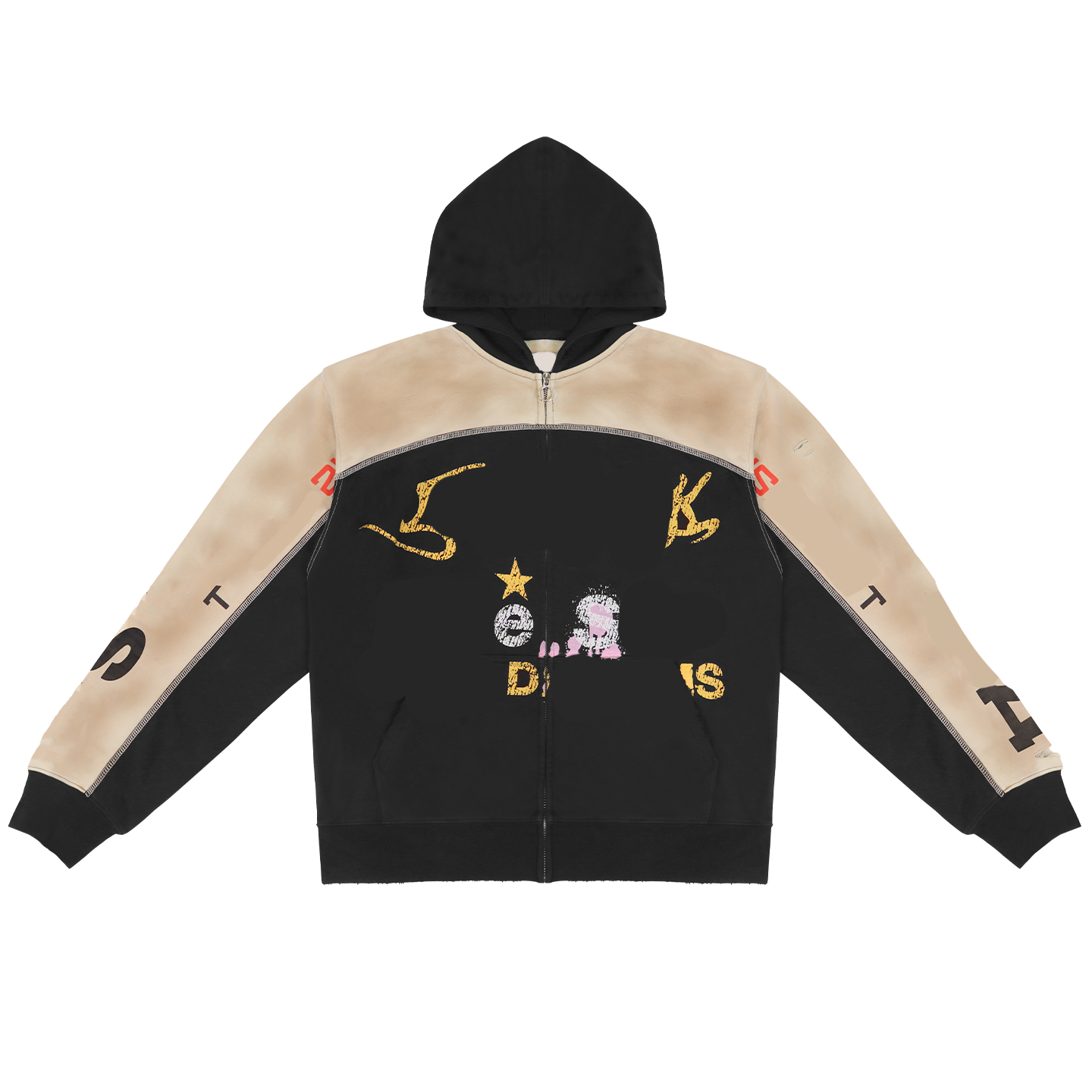 Designer Style High Quality Sweatshirts Pants Sets Retro Embroidered Letter Hoodies Unisex Styles Rock Style Sweatshirts and Casual Pants 4