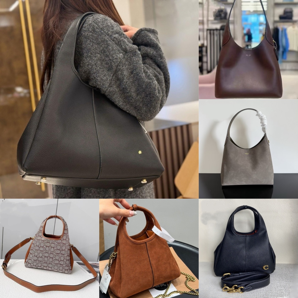 High Quality LANA 19 23 Shoulder Bag Big Tote Mini Designer Bag Bucket Handbag Black Genuine Leather Luxury Messenger Bag Crossbody Large Capacity S