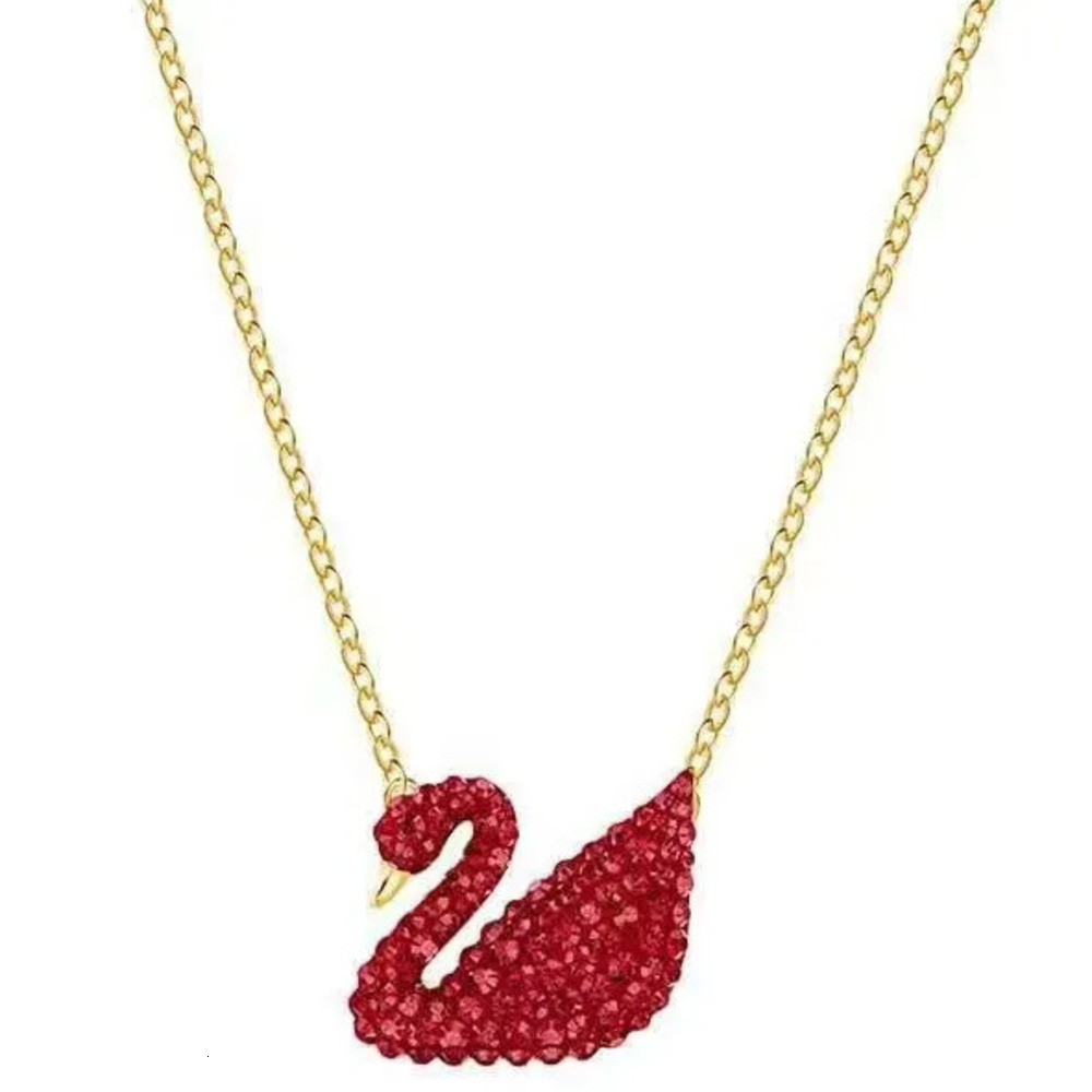 Fashion Brand Swarovskijewelry Necklace Luxury Crystal Swan Pendant High Quality Stainless Steel Necklace Designer For Women Wedding Party Gift With