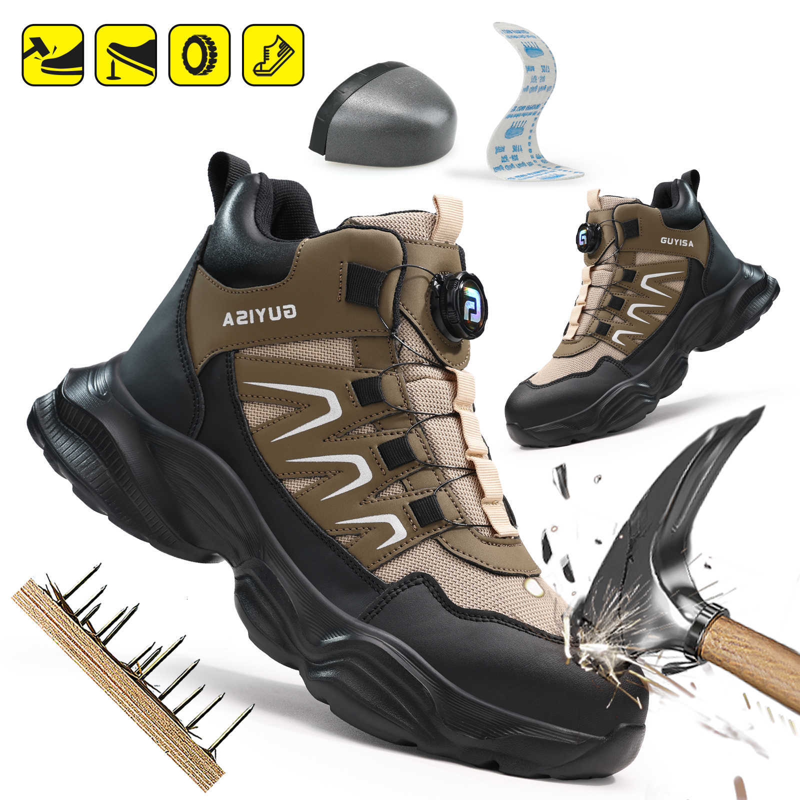 High-top men's work shoes GUYISA and workwear series for all four seasons D260901