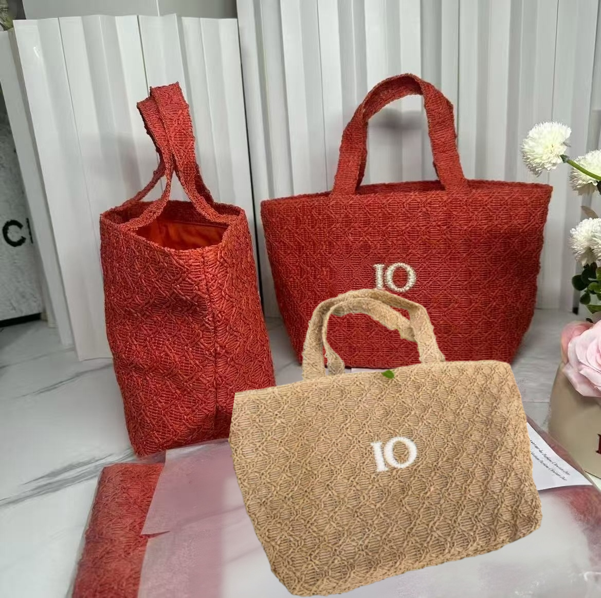2026 Designer Autumn Luxury New Model Diamond Tote Single Room Shoulder Inner Liner Woven Shopping Women's Bag