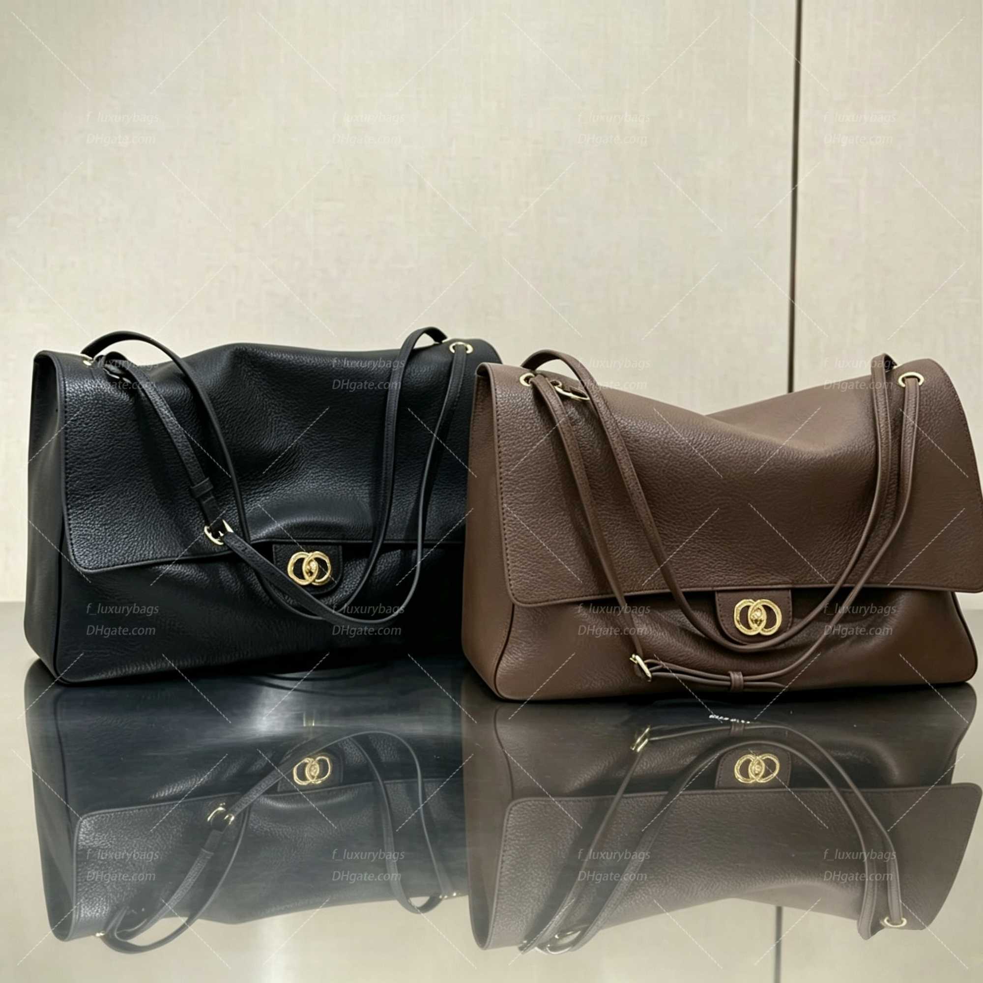 lady bag Shoulder Bags Maxi flap bag Women designer bag 32cm 38.5cm Maxi Shopping bag Grain cowhide shoulder bag Classic Flap Vintage Handbags Cowhi