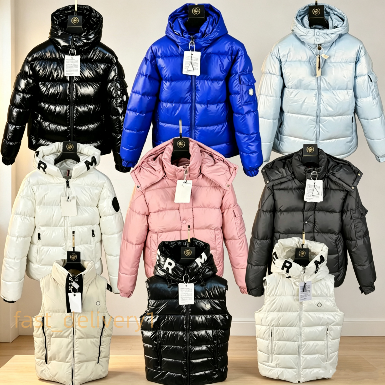 Asian Size thick hooded Winter Jacket doudoune Warm Windproof Down Jacket New Coat puffer jacket Windbreaker designer jacket NFC jacket