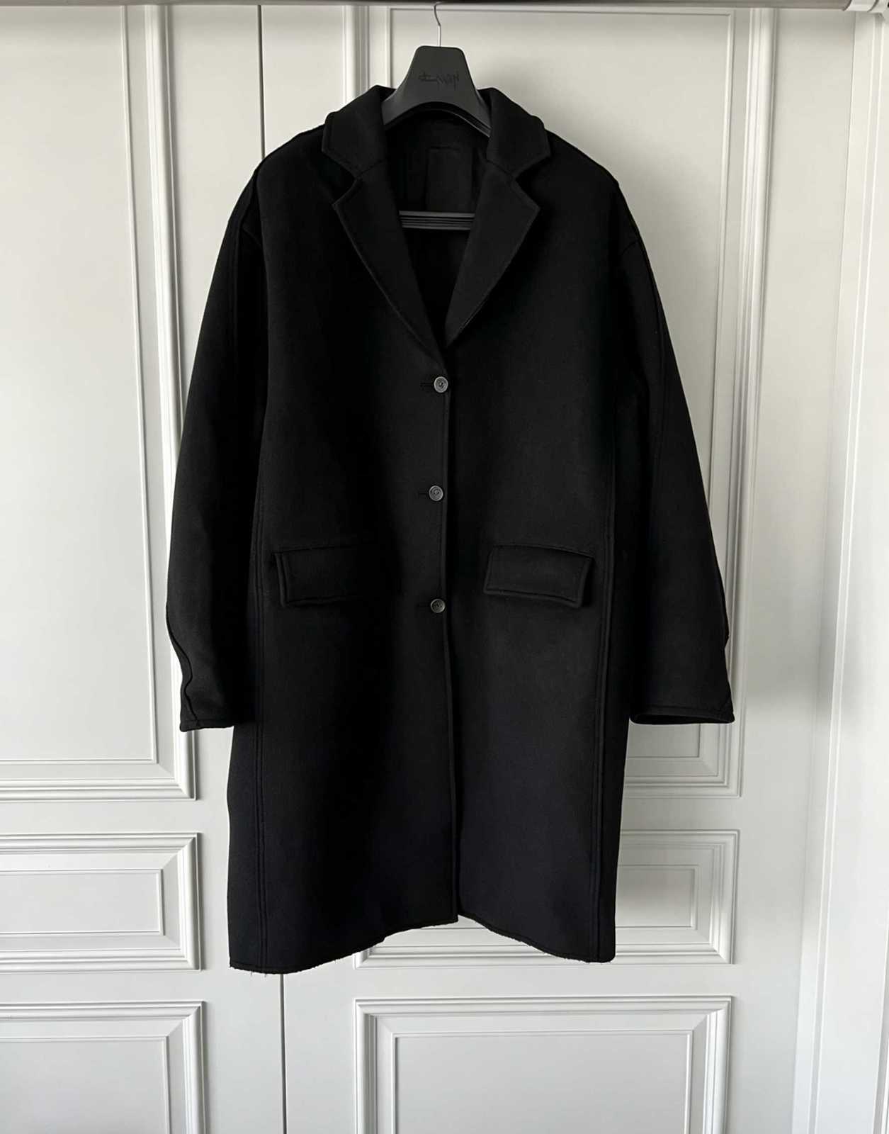 black design TOP-YAMAMOTO wool coat D260902