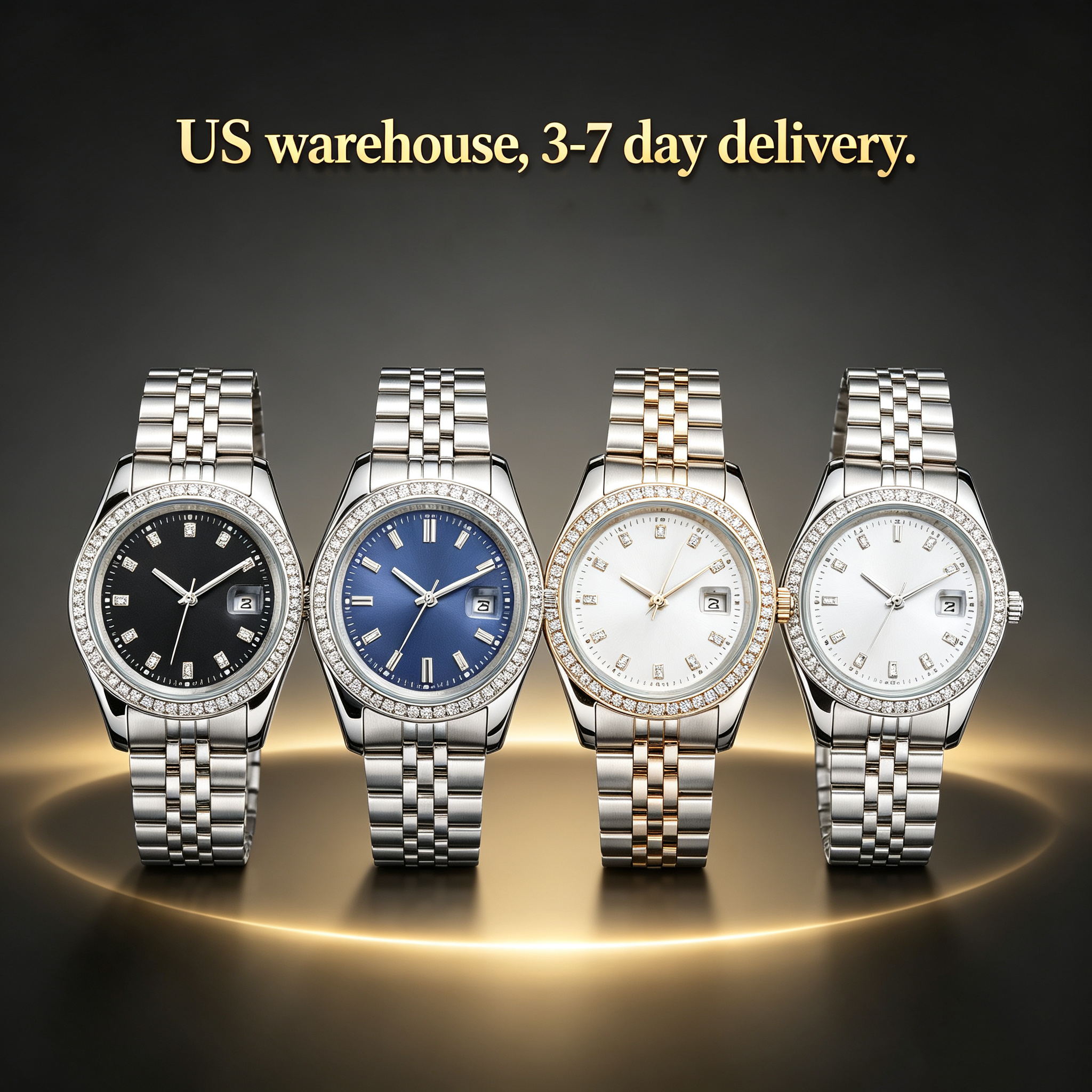 watch mechanical stainless steel designer luxury waterproof luminous date window watches durable wristwatch for men and women business travel daily