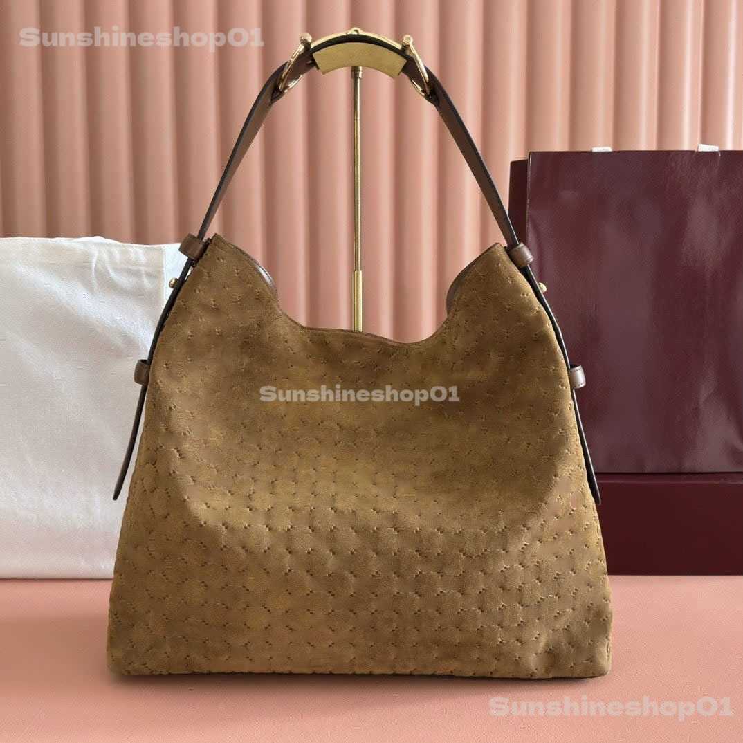 Totes High Quality New Winter Designer Bag Brown Suede Beatrix Large Tote Bag Beatrix Shoulder Bags Woman Hobo Bag Handbag Bucket Bag Underarm Bag M