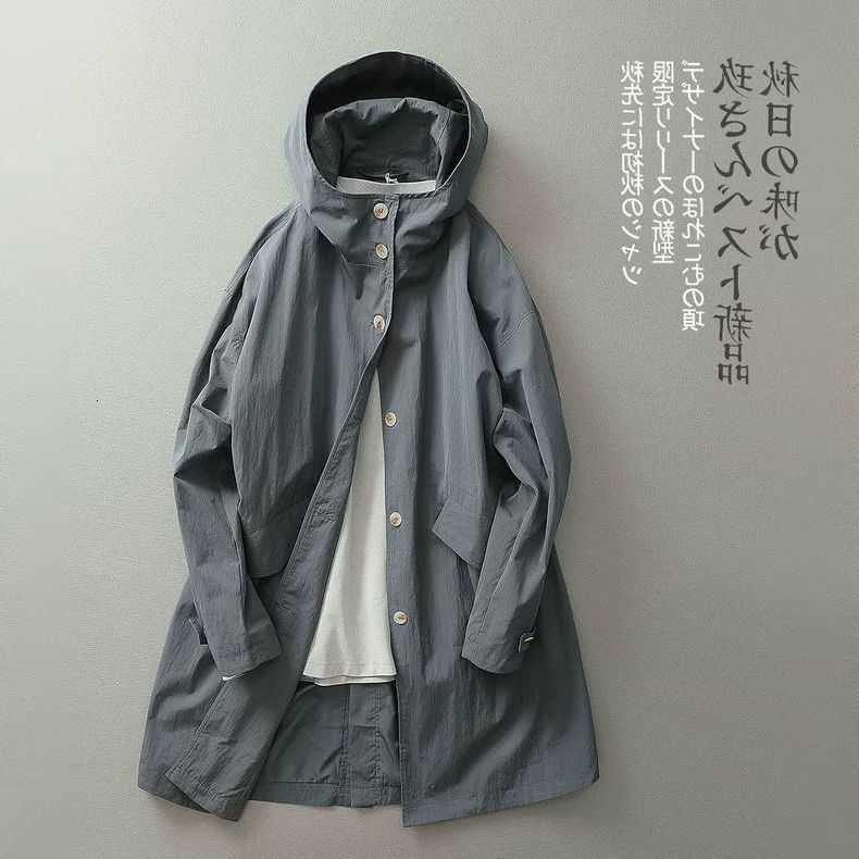 None s Standard Trench Coat Japan Style Daily Polyester Yes Trench Men's Coat New Product D260902
