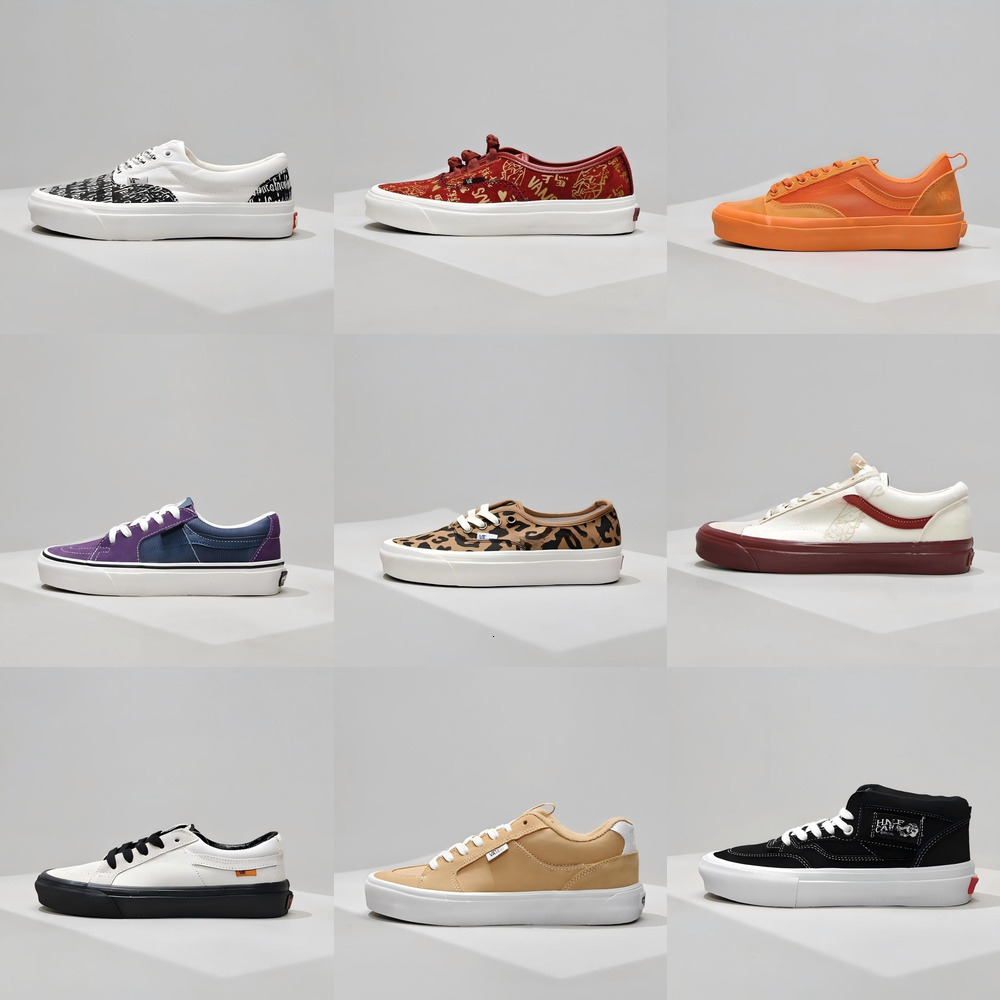 Designer Unisex Street Style Low Top Canvas Sneakers Black White Graffiti Print Casual Skate Flat Shoes For Daily Wear