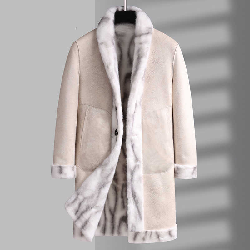Mink 2026 Men's New Imitation Coat Winter Fashion Handsome Thick Warm Leather Double-sided Wear Fur One Coat Men's M-4XL D260902