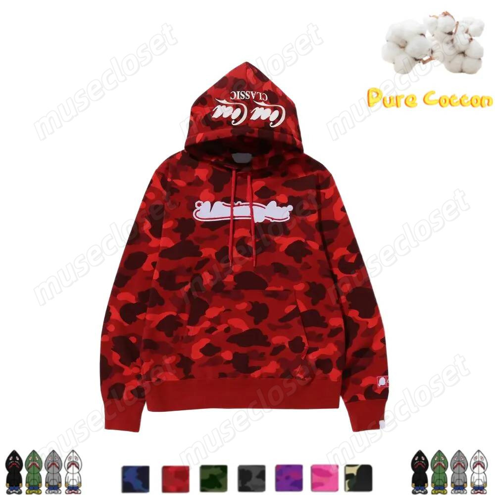 Shark Designer High Quality Zipper Hoodies Mens Womens Jacket Men Designer Stylist Cartoon Black White Shark Hoodie Jackets Man Casual Sweatshirts S