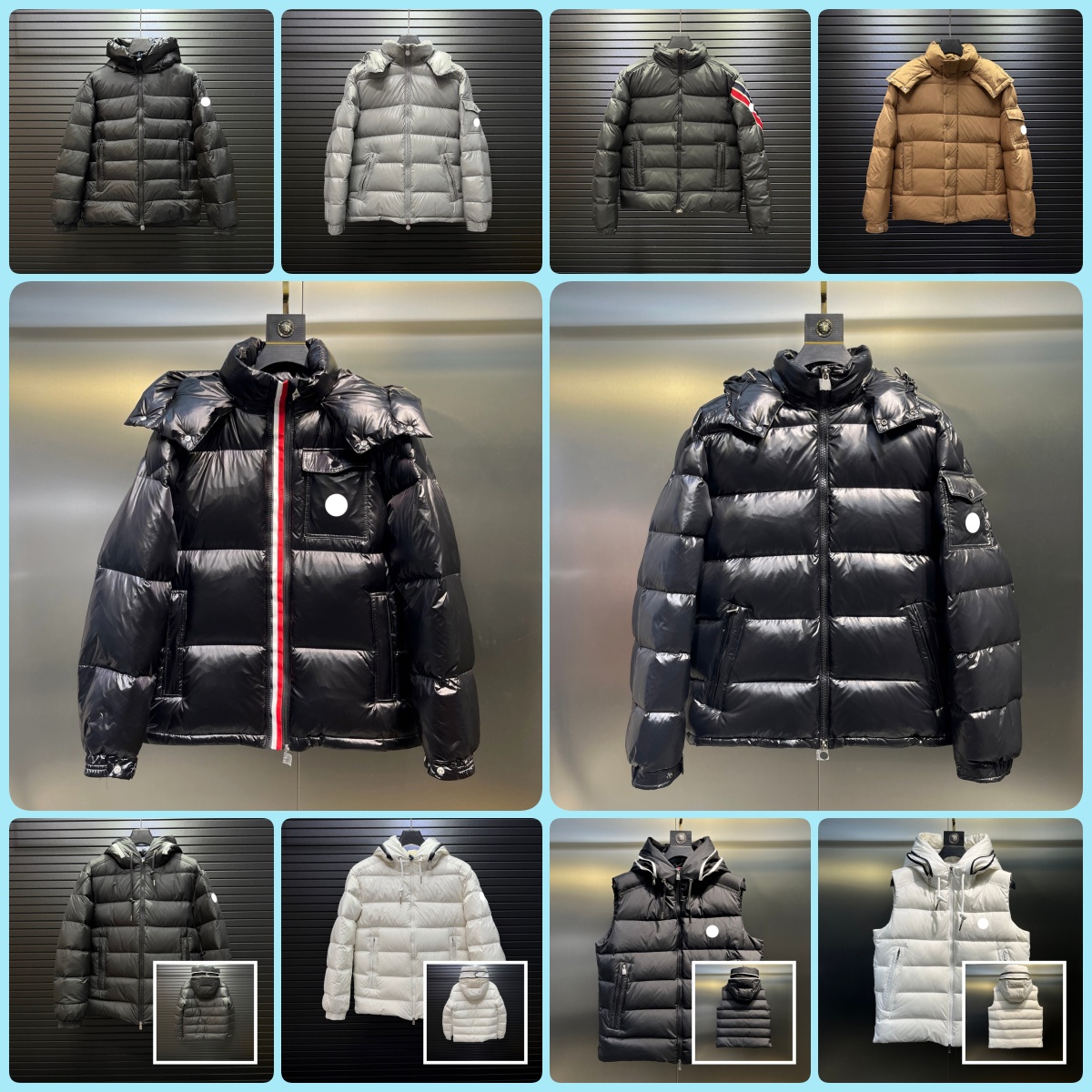 Mens Puffer Jacket Designer Maya Jackets Down NFC Scan Round Zipper Grey Interior Winter Warm Windproof Down Jackets Winter Down vest Asian Size