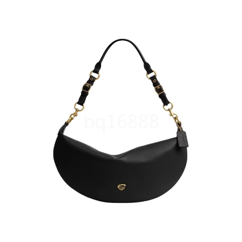 Designer Bag Genuine Leather Bag New Paige Crescent Bag Genuine Leather Crossbody Single Shoulder Classic C Buckle Minimalist Design 339-C