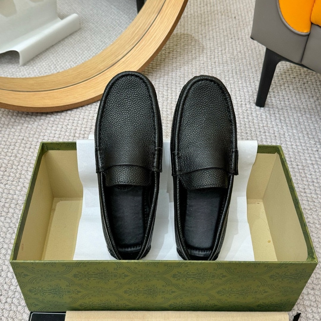 10A Top Designer Loafers High-Quality Business Casual Commuter Shoes Fall/Winter Fashion Leather Flats Unisex Penny Loafers with Shoe Box