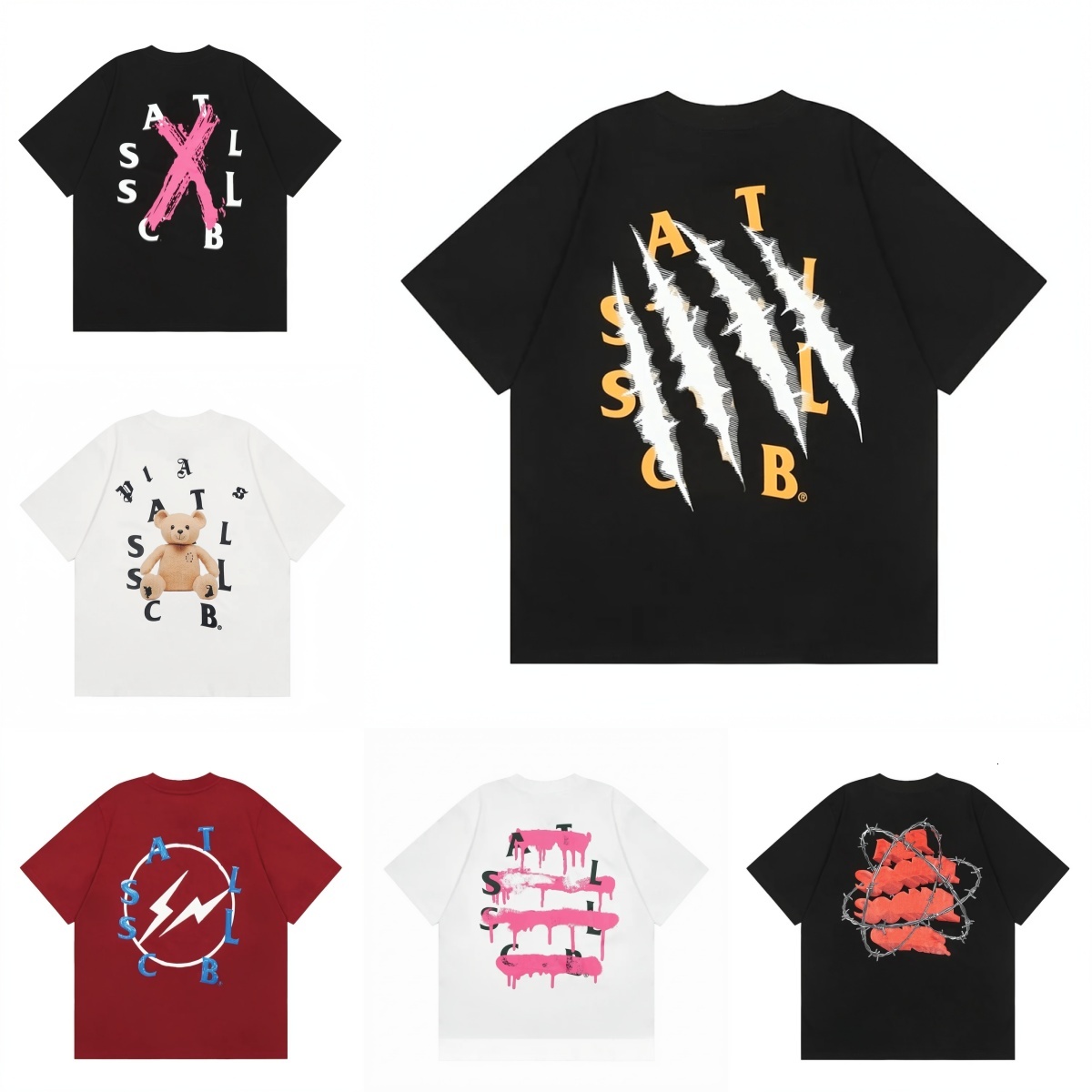 Mens T shirts Luxurys Designers Mens Shirts Fashion Club Cross Letter Print T shirt Casual Couple Loose Short Sleeve High Quality tshirt