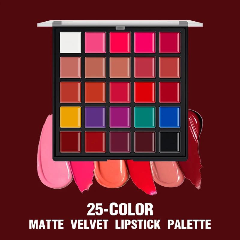 Luxury 2026 New 25 maquillaje Colors Velvet Matte Lipstick Multi Purpose Eyeshadow Blush Palette Highly Pigmented Full Coverage Lip Gloss Fast Shipp