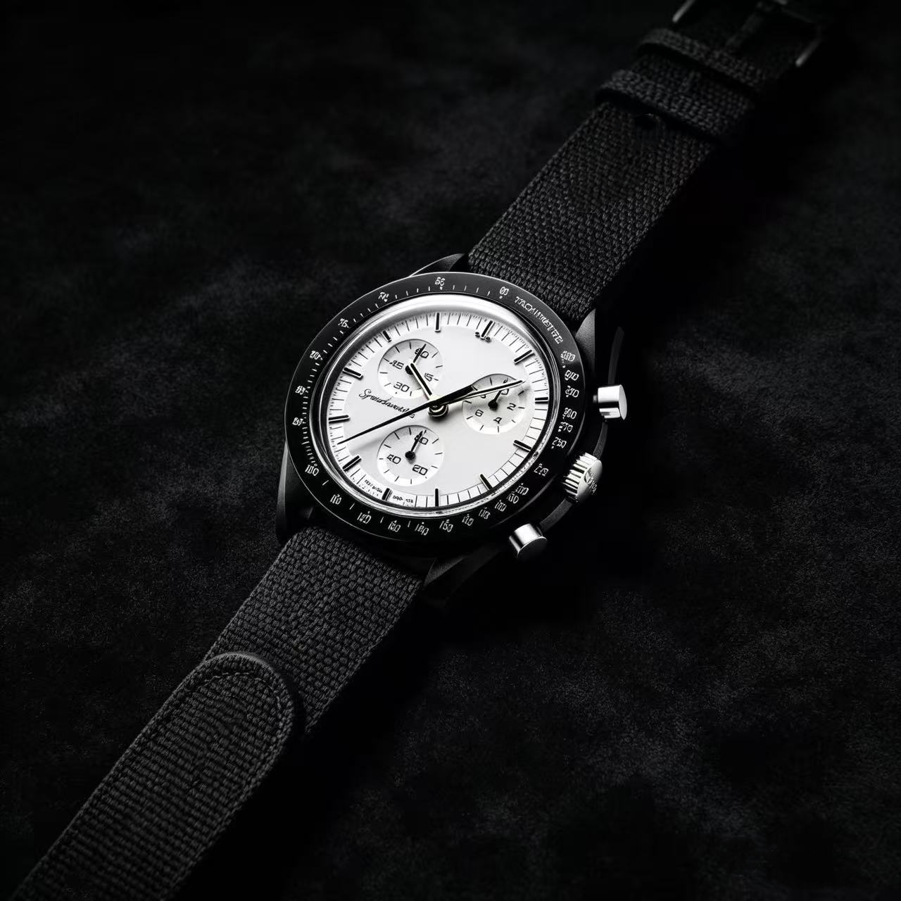 1969 Silver Bioceramic Planet Moon Quarz Watch Mission To Mercury Full Function Chronograph Luxury Mens couple joint name Wristwatches Moonshine Ven
