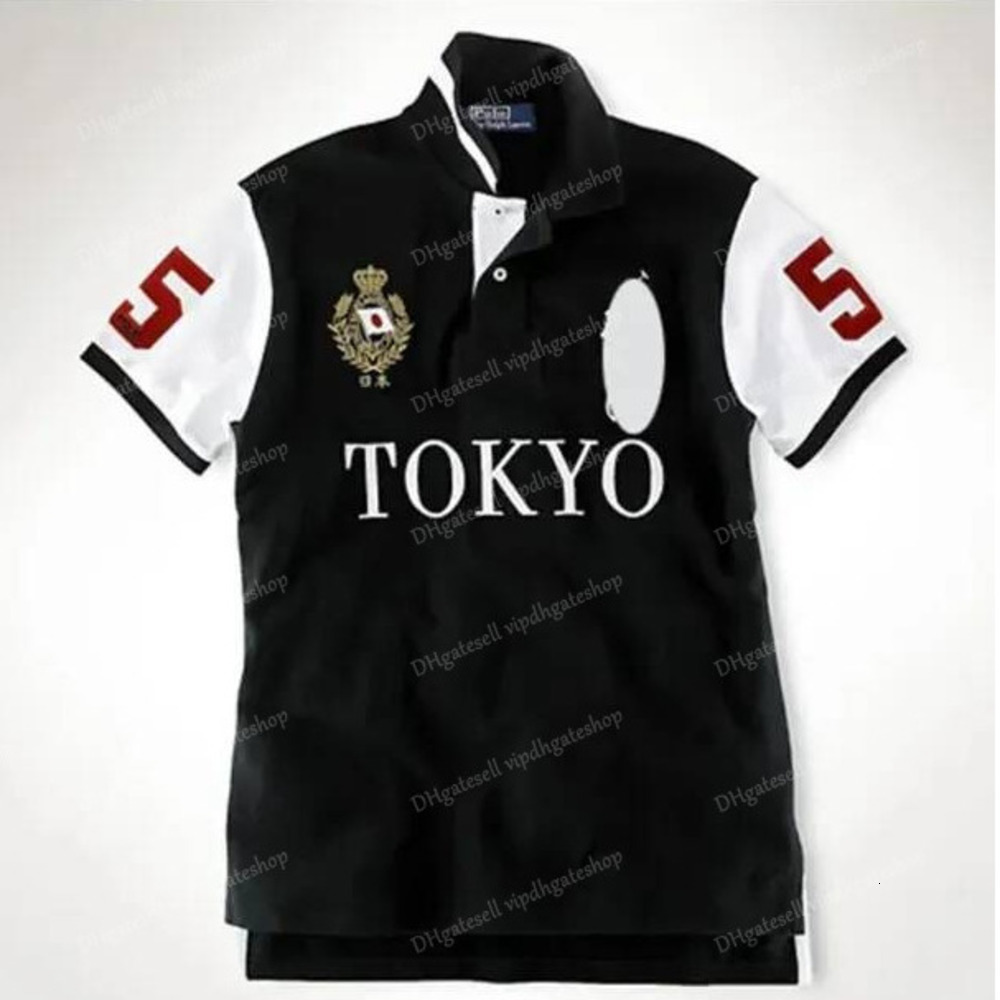 Designer Polos T-Shirts For Mens City Brand Embroidery Polo Shirt For Men City Name Chicago Short Sleeve Cotton Casual Embroidery Summer Fashion Tee