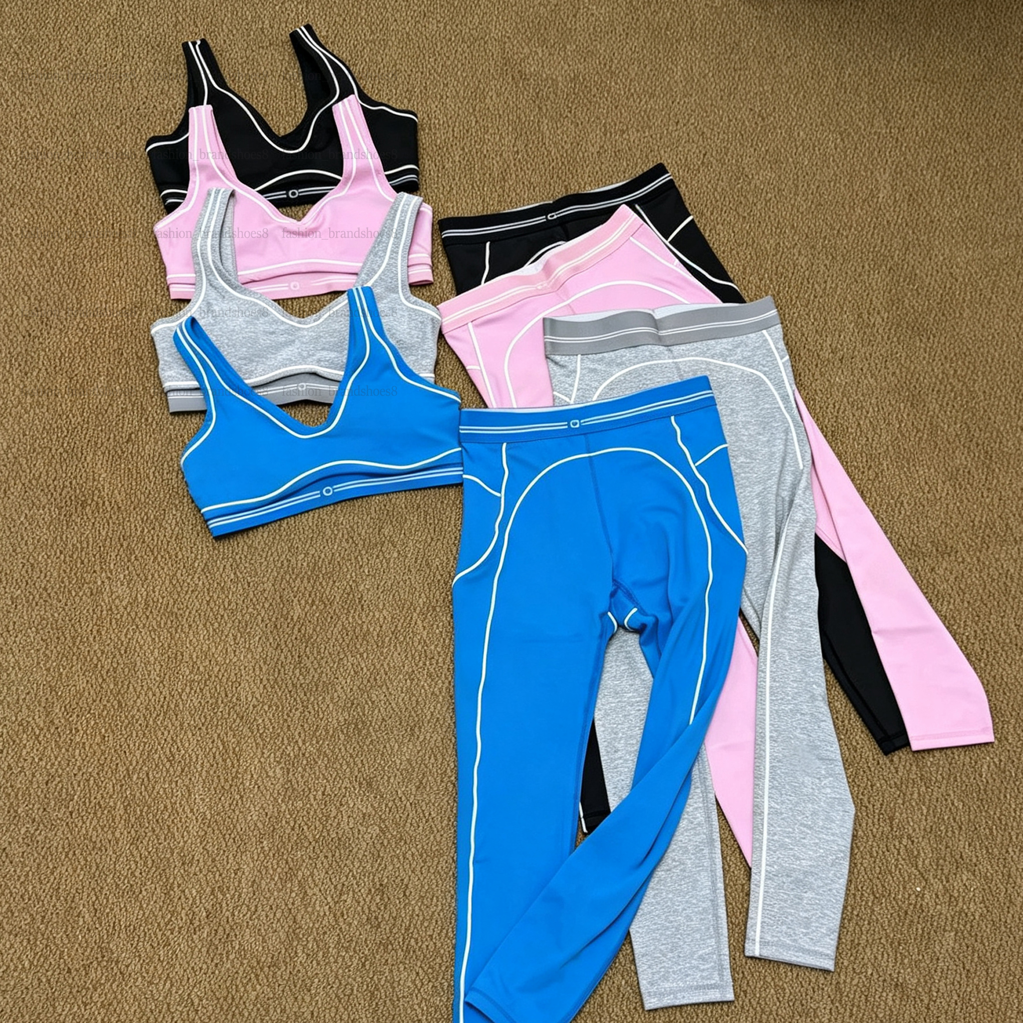 Femmes Yoga Gym Ensembles Designer Coeur Throb Soutien-Gorge + Leggings Yogawomen Sport Ensemble De Course Taille Haute Sans Couture Serré Leggin