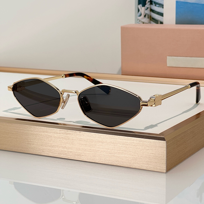 Womens Luxury Designer Irregular Sunglasses Small Size Metal Frame SMU56U sunglasses For Men Summer Drive Eyewear Lady Polygons Glasses UV400 With B