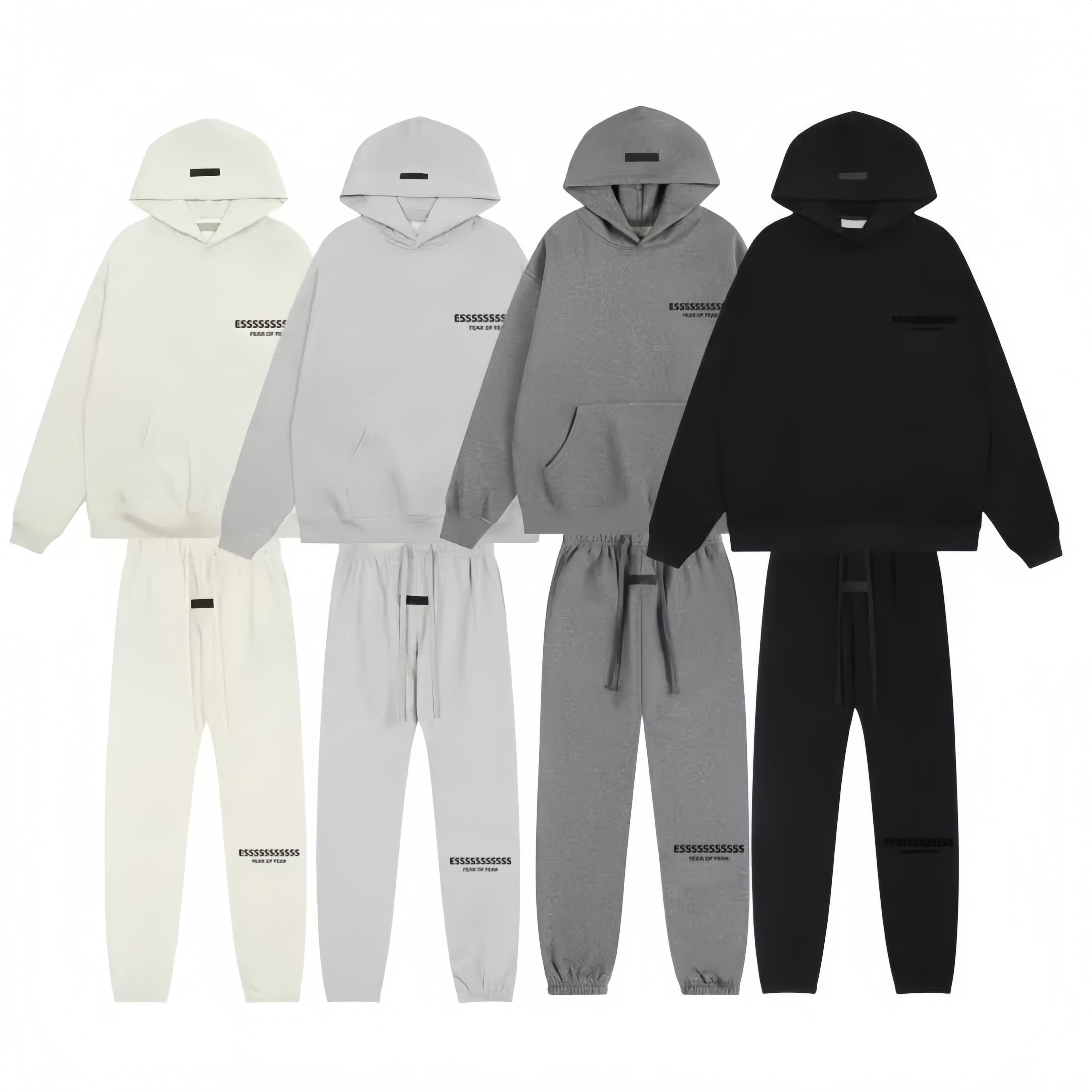 Essential High Quality Designer Letter Print Men's Sports Tshirt Casual Gym Short Pants Hip Hop Pullover Sweatshirt Set Hoodie Pant essentials