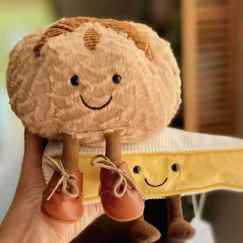 Poupée en peluche au levain, nouvelle édition, avec boîte, décoration de la maison, jouet chat et chien, cadeau d'anniversaire pour fille, W25061