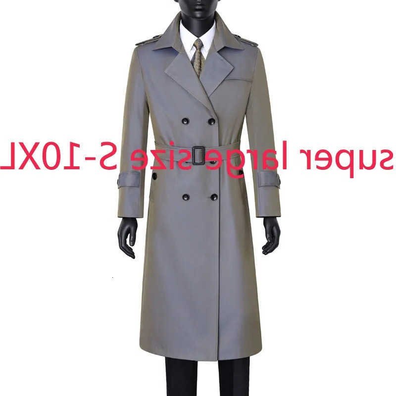 Quality New High Arrival Fashion X-long Casual Turn-down Collar Double Breasted Thick Chameleon Coat Men Plus Size S-8XL9XL10XL D260902