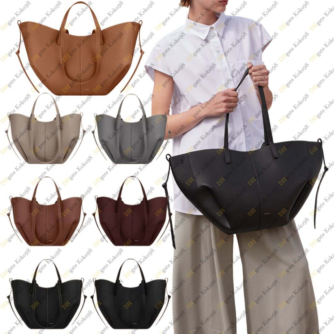 Sacs à provisions en cuir véritable femmes épaule de luxe Designer Poolens Cyme édition texturé populaire mode dames sous les bras bandoulière Po