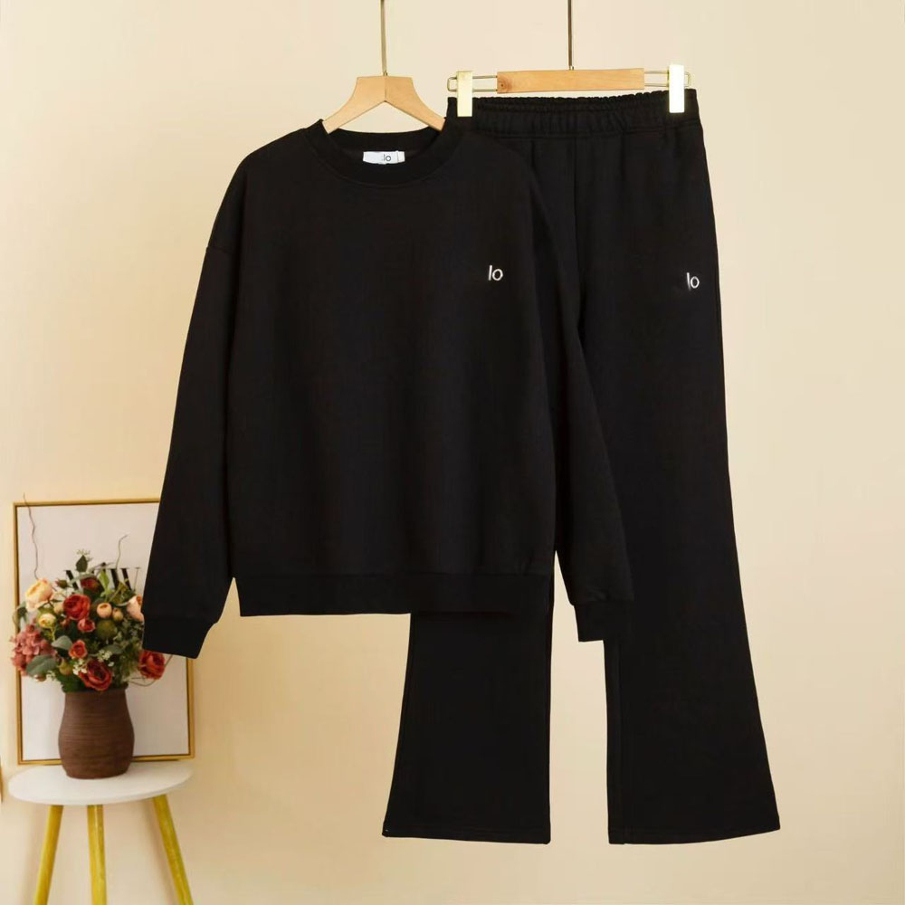 tracksuit women designers clothes two piece set plus size 3XL fall winter elegant fashion matching sweatsuits Oversized Hoodies and Pockets Wide Leg